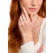 Thomas Sabo TR2446-041-14-58 Silver band ring w. white zirconia and enamel