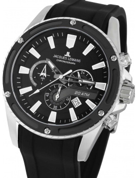 Jacques Lemans 1-2141A Liverpool Chronograph Mens Watch 48mm 20ATM