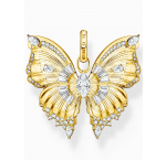 Thomas Sabo PE984-414-14 charms - butterfly with stones gold plated Ladies