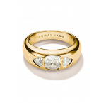 Thomas Sabo TR2525-414-14-58 Ring with faceted white zirconia stones Gold-plated Ladies