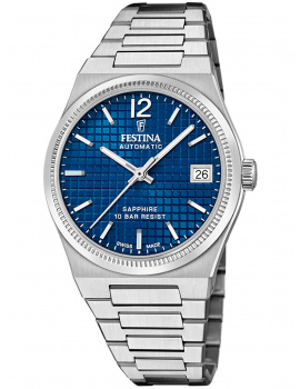 Festina F20029/4 Ladies Watch Swiss Made RivĂ© Automatic 35mm 10ATM