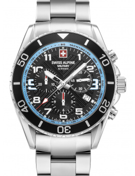 Swiss Alpine Military 7029.9131 Raptor Chronograph Mens Watch 42mm