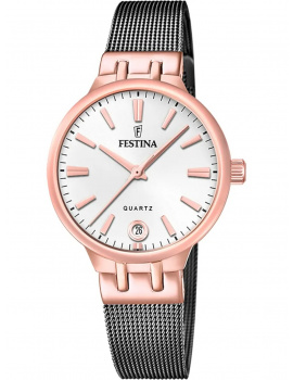 Festina F20717/1 Ladies Watch Quartz Mademoiselle Saphire 33mm 5ATM