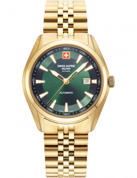 Swiss Alpine Military 7091.2114 Mens Watch Automatic 43mm 10ATM