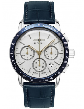 Zeppelin 8878-1 Mens Watch New York Chronograph 43mm 5ATM