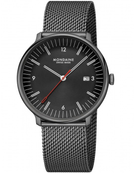 Mondaine MLE.41220.SMÂ  Mens Watch Doppio 41mm 5ATM