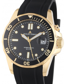 Jacques Lemans 1-2170F Hybromatic Diver Mens Watch 41mm 20ATM