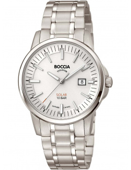 Boccia 3643-03 men`s watch slnečný pohon titanium 39mm 10ATM