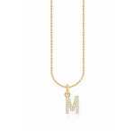 Thomas Sabo KE2252-414-14-L45V Gold-plated Necklace Letter M Ladies