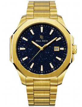 Paul Rich PR-46699 Pánske hodiny Mercer Aventurine Goldline Blue 40,5 mm 5ATM