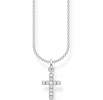 Thomas Sabo KE2069-051-14-L45V Cross Pave Ladies Necklace, adjustable