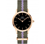Daniel Wellington DW00100680 Ladies Watch Iconic NATO Green/Purple 28mm 3ATM