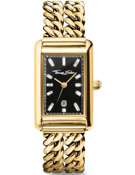 Thomas Sabo WA0452-291-203 Ladies Watch Elegance Black 22mm 3ATM