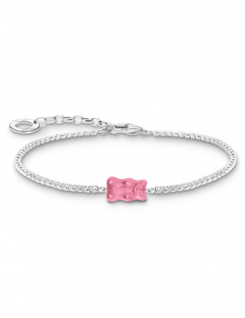 Thomas Sabo A2187-052-9-L19V bracelet with pink goldbears with stones silver