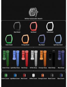 Tsar Bomba TB8218(1+7)FKM-06 Mens Watch Atomic Combo Interchangeable Automatic Watch 45mm 10ATM