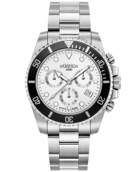 Roamer 851837 41 15 20 Mens Watch Deep Sea 100 Chronograph 42mm 10ATM