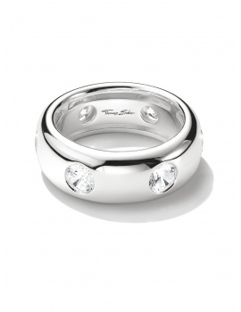 Thomas Sabo TR2519-051-14-58 Ring with white zirconia stones Silver Ladies