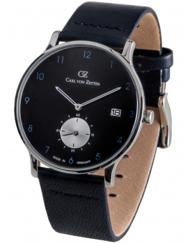 Carl von Zeyten CVZ0018BKBL Mens Watch Furtwangen 42mm 3ATM
