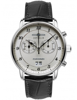 Zeppelin 8584-4 Mens Watch Friedrichshafen Chronograph 40mm 5ATM