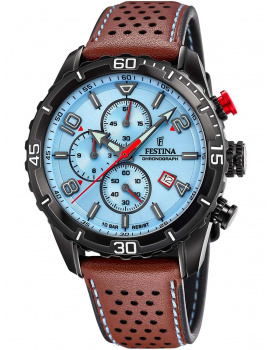 Festina F20519/1 Športové Chronograph Mens Watch 45mm 10ATM
