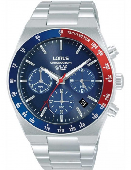 Lorus RZ521AX9 Mens Watch Sports Slnečný pohon Chronograph 42mm 10ATM