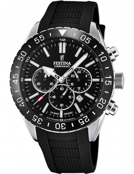 Festina F20515/2 Keramika Chronograph Mens Watch 44mm 10ATM