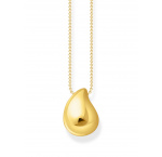 Thomas Sabo KE2281-413-39-L50V Bold - Gold-plated Necklace with Pendant drop-shaped 40-45 cm Ladies