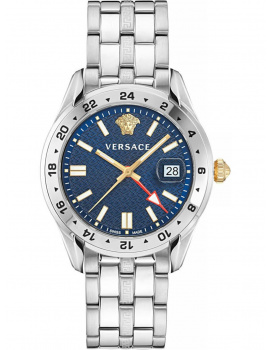 Versace VE7C00523 Mens Watch Greca Time GMT 41mm 5ATM