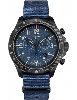 Traser H3 109461 P67 Officer chrono blue nato 46mm 10ATM