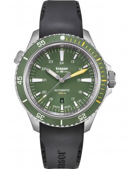 Traser H3 110326 P67 Diver Automatic Green Mens Watch 46mm 50ATM