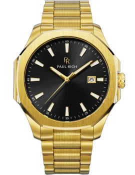 Paul Rich PR-46703 Pánske hodiny Mercer Goldline Black 40,50 mm 5ATM