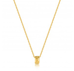 ANIA HAIE N038-03G Smooth Twist Ladies Necklace, adjustable