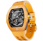 Tsar Bomba TB8218-Fluororubber-DynamicYellow Mens Watch Atomic Twin Interchangeable Automatic Watch 45mm 10ATM