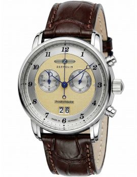 Zeppelin 8584-5 Mens Watch Friedrichshafen Chronograph 40mm 5ATM