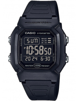 Casio W-800H-1BVES Collection men`s 37mm 10ATM