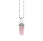 Thomas Sabo PE955-640-9 Silver pendant w. rose-coloured ružové quartz crystal