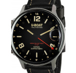 U-Boat 9672 Capsoil Doppiotempo SS GMT Mens Watch 55mm 10ATM
