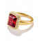 Thomas Sabo TR2508-414-10-54 Ring with red octagon stone Elyndra Gold-plated Ladies