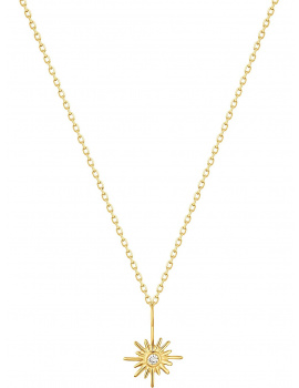 ANIA HAIE NAU001-08YG Sunburst Ladies Necklace Gold 14K, adjustable