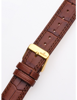 Watch-strap 20 x 185 mm Brown Gold Clasp