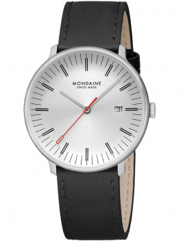 Mondaine MLE.41210.LBV Mens Watch Doppio 41mm 5ATM