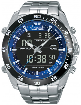 Lorus RW629AX5 digitálne hodiny Chronograph Mens Watch 46mm 10ATM