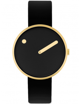 Picto 34087-4114G Unisex Black 34mm 5ATM