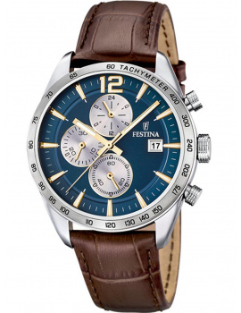 Festina F16760/7 Chronograph Mens Watch 44mm 5ATM