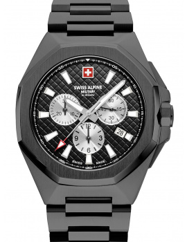 Swiss Alpine Military 7005.9177 Typhoon Chronograph Mens Watch 42mm 10ATM