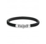 Rebel & Ružové Bracelet Half Round Braided RR-L0133-S-L+ mens
