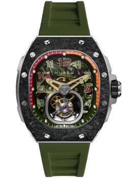 Nubeo NB-6108-05 Mens Watch Viper Tourbillon Limited 43mm 5ATM