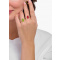 Thomas Sabo TR2459-414-6-54 Gold ring w. green Goldbears