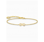 Thomas Sabo A2161-413-39-L19V Gold-plated bracelet w. infinity pendant