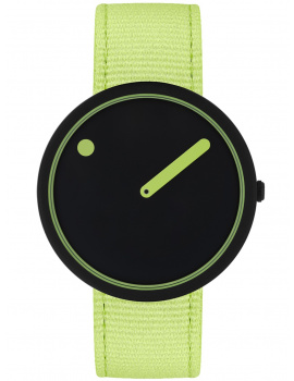 Picto R44023-R013 Manta Ray Black and Paradise Green 40mm 5ATM
